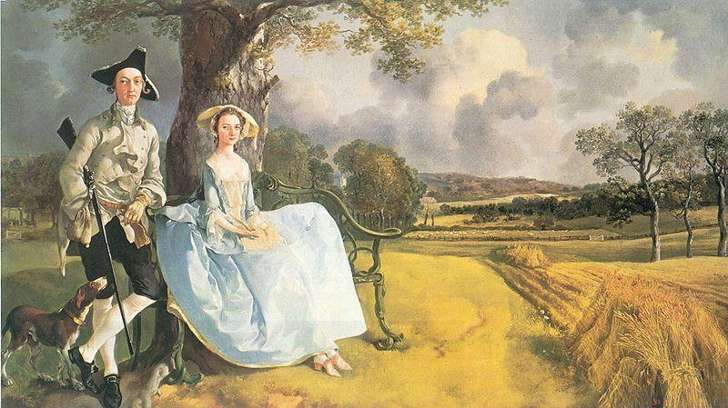 Thomas Gainsborough Mr and Mrs Andrews China oil painting art